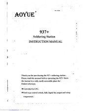 Aoyue 937 Plus Instruction Manual