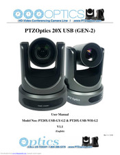 PTZOptics PT20X-USB-GY-G2 User Manual