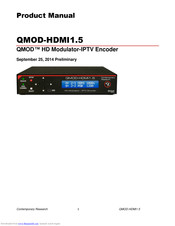 Contemporary Research QMOD-HDMI 1.5 Product Manual