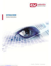 Carl Valentin Dynacode Series Service Instructions Manual