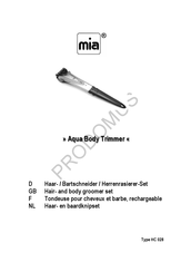 MIA Aqua Body Manual
