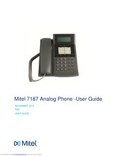 Mitel 7187 User Manual