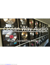 Ocean Way Audio Pro2A Operation Manual