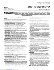 Dynabrade Dynafile II 40500 Operating And Safety Instructions Manual