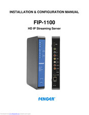 Fenger FIP-1100 Installation & Configuration Manual