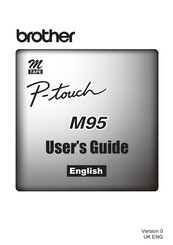 Brother P-Touch M95 User Manual