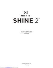 Misfit Shine 2 Quick Start Manual