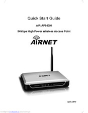 airnet AIR-AP54GH Quick Start Manual