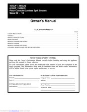 Carrier 40GJF Owner's Manual