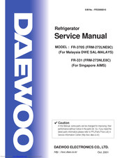Daewoo FR-331 Service Manual