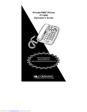 Command Communications privatetime PT1000 Operator's Manual