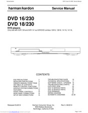 Harman Kardon DVD 18/230 Service Manual