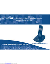 Olympia SMILE ANSWER II Operating Instructions Manual