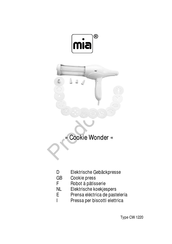 MIA Cookie Wonder Manual