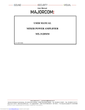 Majorcom: MX-3120MM User Manual