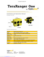 TeraRanger One Installation And Operation Manual
