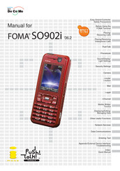 Docomo FOMA SO902I User Manual