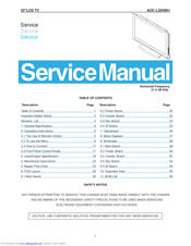 AOC L32H961 Service Manual