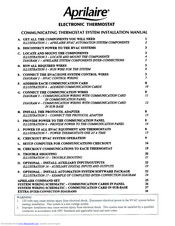 Aprilaire 8848 Installation Manual