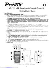 Pros'Kit MT-7071 Getting Started Manual