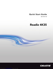 Christie Roadie 4K35 Quick Start Manual