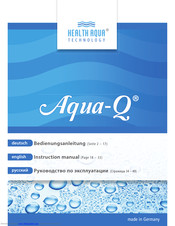 Health Aqua Technology Aqua-Q Instruction Manual