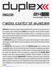 Duplo 2.4 EX EXTENDED SERIES Manual