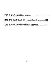 Zte BLADE A910 User Manual