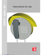 FMN alpha open air Instructions For Use Manual