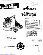 Ariens fairway 912000 series Parts And Repair Manual