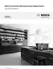 Bosch HMCP0252UC Use And Care Manual