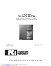 FCI 7100 SERIES Installation & Operating Manual