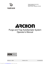 Varian archon Operator's Manual