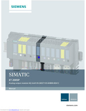 Siemens SIMATIC ET 200SP Manual