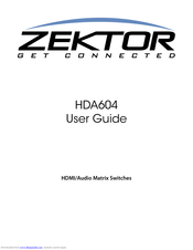 Zektor HDA604 User Manual