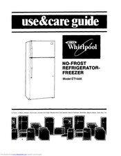 Whirlpool ET14AK Use And Care Manual