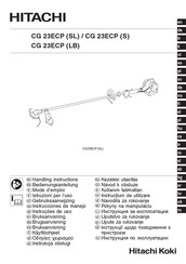 Hitachi CG 23ECP (S) Handling Instructions Manual