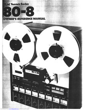 Teac 80-8 Owner's Manual