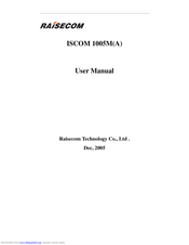 Raisecom ISCOM 1005M User Manual