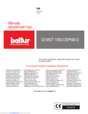 baltur GI MIST 1000 DSPNM-D Instructions For Use Manual