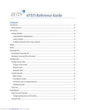 Avaya AASTRA 6757i Reference Manual