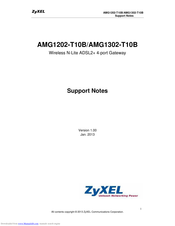 ZyXEL Communications AMG1202-T10B Support Notes