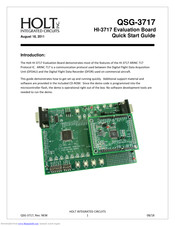 Holt HI-3717 Quick Start Manual