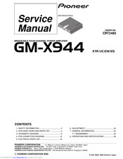 Pioneer GM-X944 Service Manual