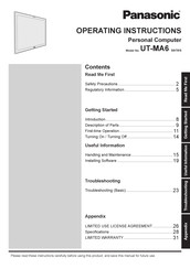 Panasonic UT-MA6 series Operating Instructions Manual