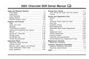 GMC Chevrolet SSR 2003 Owner's Manual