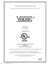 Vapac dv4 Instructions Manual