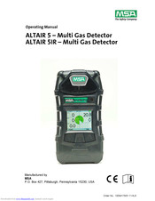 MSA altair 5IR Operating Manual