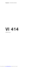 Gaggenau VI 414 Instruction Manual