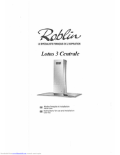 ROBLIN Lotus 3 Centrale Instructions For Use Manual